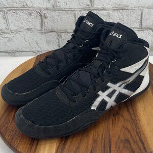 Asics Matflex 6 1081A021 Mens Size 12 Black White Wrestling Shoes